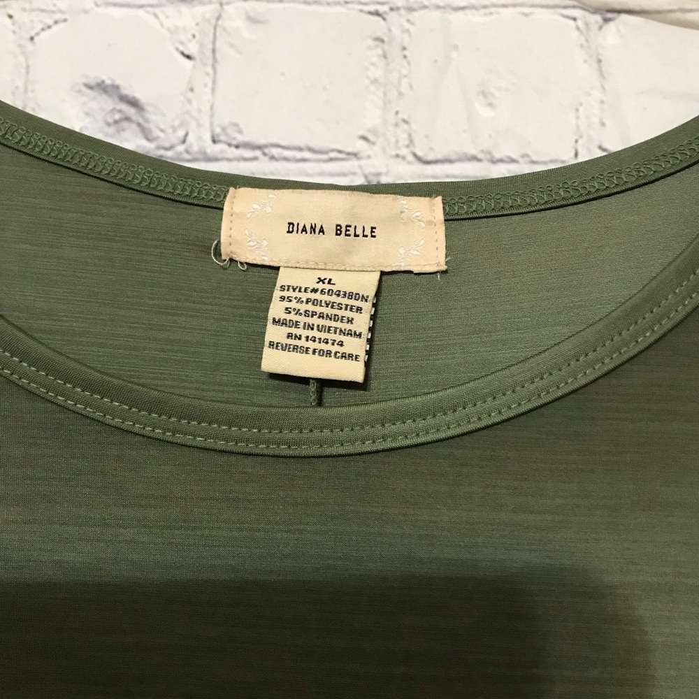 *CLEARANCE* Olive Ruffle Top - Picture 7 of 7